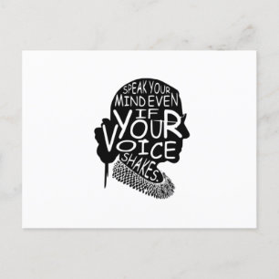 Ruth  Speak Your Mind Even If Your Voice Shakes T- Postcard