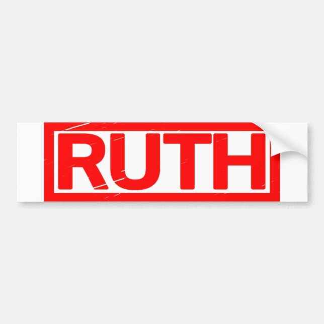 Ruth Stamp Bumper Sticker (Front)