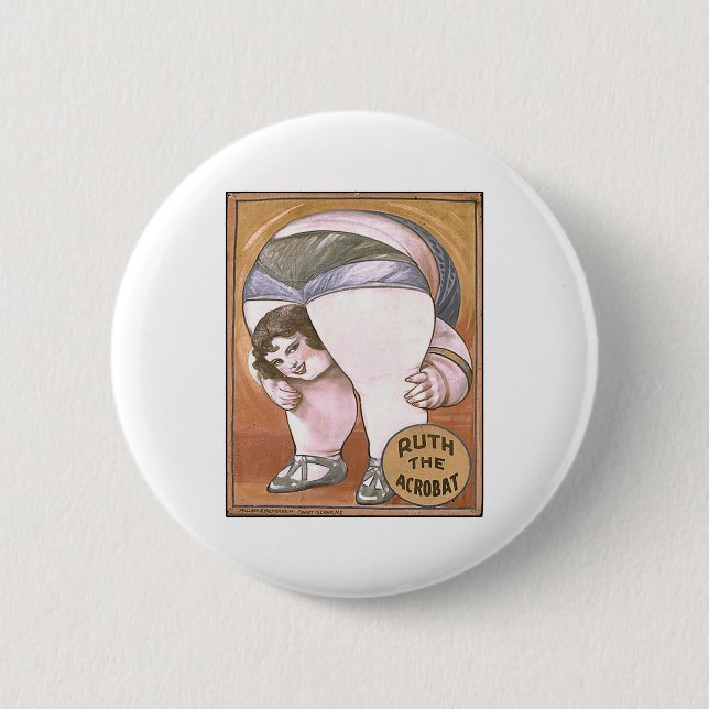 Ruth the Acrobat 6 Cm Round Badge (Front)