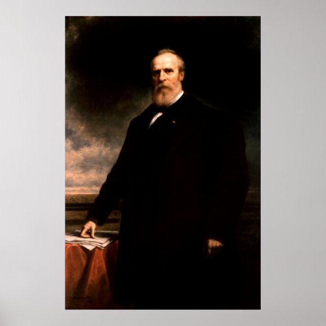 RUTHERFORD B. HAYES Portrait by Daniel Huntington Poster (Front)
