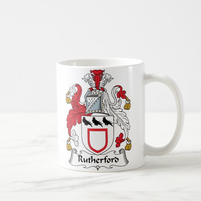 Rutherford Family Crest Coffee Mug (Right)