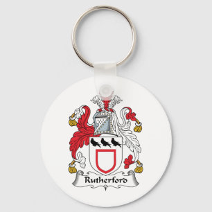 Rutherford Family Crest Key Ring