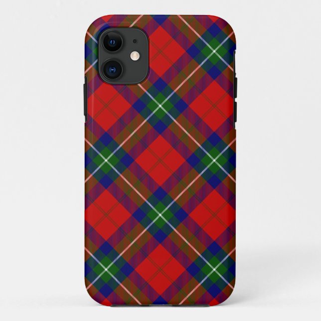 Ruthven tartan red green blue plaid Case-Mate iPhone case (Back)