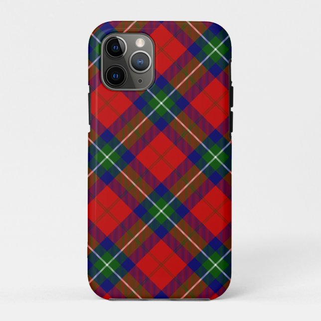 Ruthven tartan red green blue plaid Case-Mate iPhone case (Back)