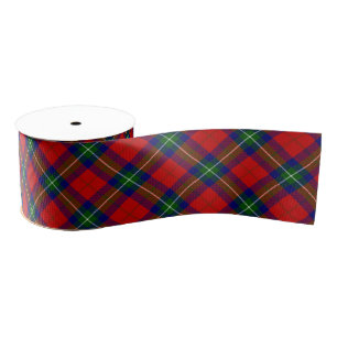 Ruthven tartan red green blue plaid grosgrain ribbon