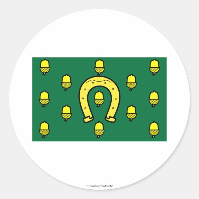 Rutland Flag Classic Round Sticker (Front)