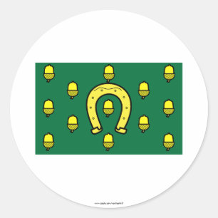 Rutland Flag Classic Round Sticker