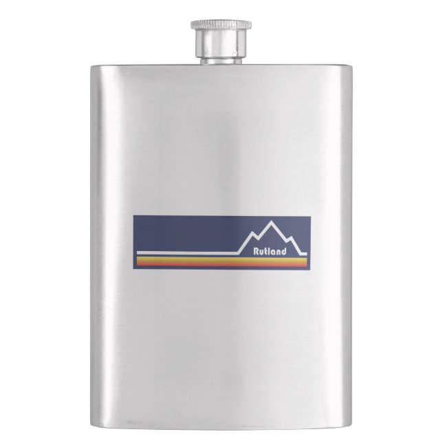 Rutland, Vermont Hip Flask (Front)