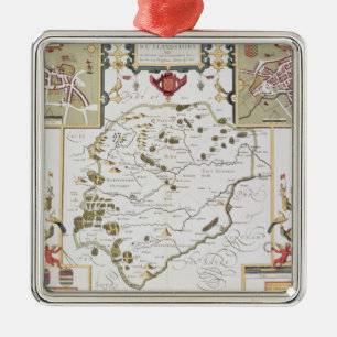 Rutlandshire with Oukham and Stanford Metal Ornament