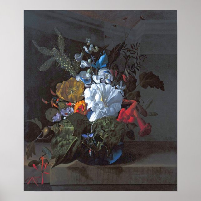 Ruysch - Devil's Trumpet, Cactus, Fig Branch, Hone Poster (Front)