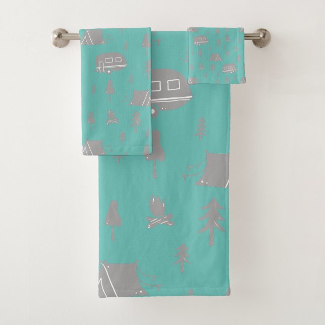 RV and Camping Love Perfect Camping  Bath Towel Set (Insitu)
