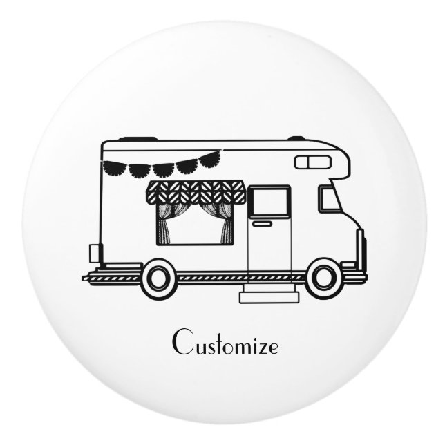 RV Camper Caravan Thunder_Cove Ceramic Knob (Front)