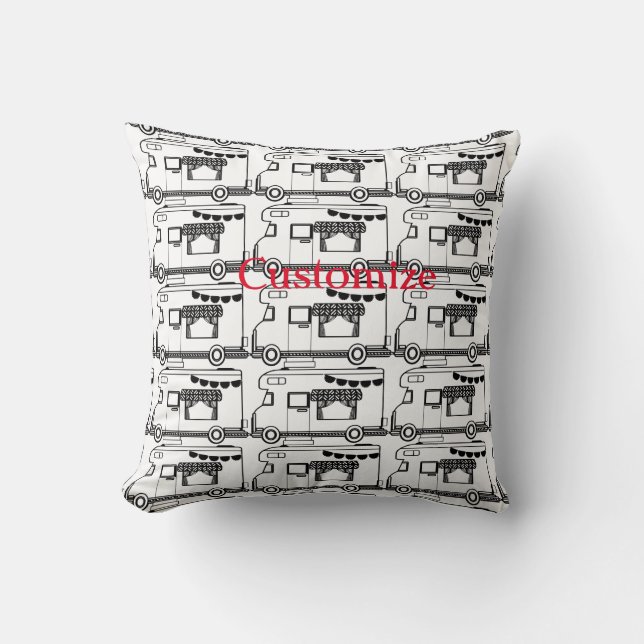 RV Camper Caravan Thunder_Cove Cushion (Front)