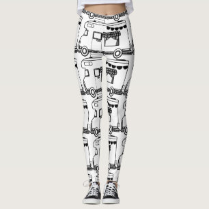 RV Camper Caravan Thunder_Cove  Leggings