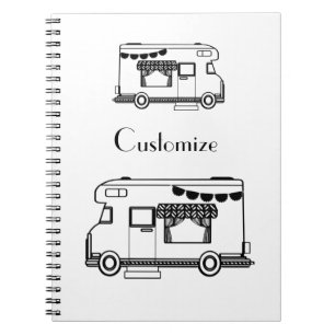 RV Camper Caravan Thunder_Cove   Notebook