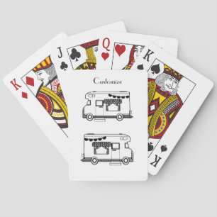 RV Camper Caravan Thunder_Cove  Playing Cards