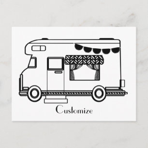 RV Camper Caravan Thunder_Cove  Postcard