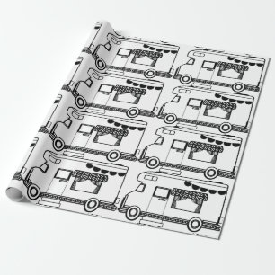RV Camper Caravan Thunder_Cove  Wrapping Paper