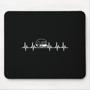Rv Camper Heartbeat Camping Vacation Tee Mouse Pad