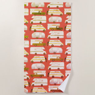 RV Campervan vanlife Motorhome Trailer CUSTOMIZE Beach Towel