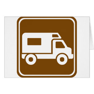 RV Campground Highway Sign