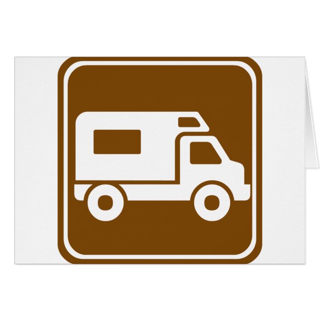 RV Campground Highway Sign (Front Horizontal)