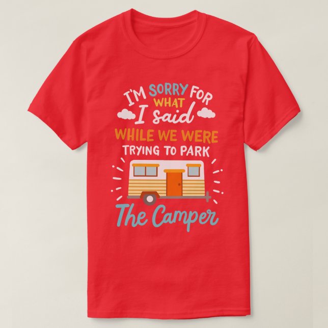 RV Camping Camper 7 T-Shirt (Design Front)