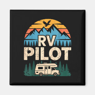 Rv camping camper road trip rv pilot adventure magnet