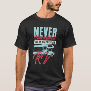 RV Camping Design For Cool Camper Old Man T-Shirt