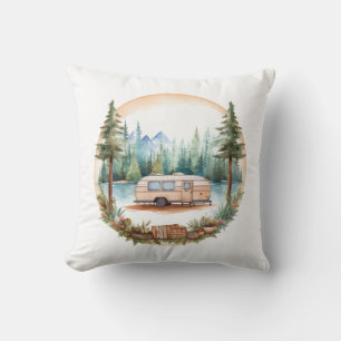 RV Camping in the Woods, RV camper Cushion