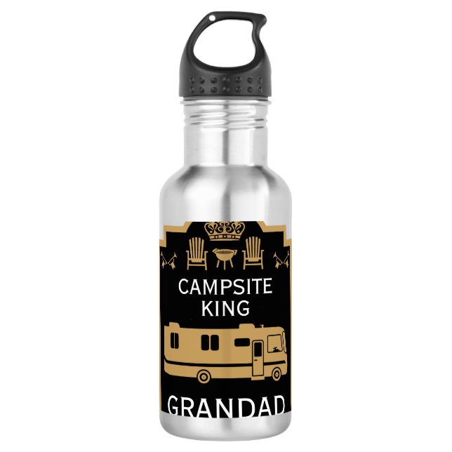 RV Camping King USA 710 Ml Water Bottle (Front)
