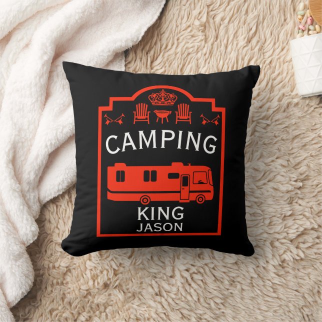 RV Camping King USA Cushion (Blanket)