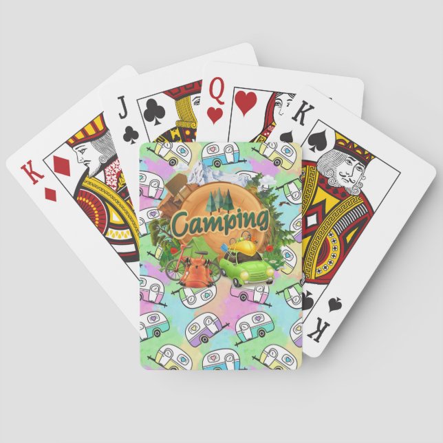 RV Camping  Playing Cards (Back)
