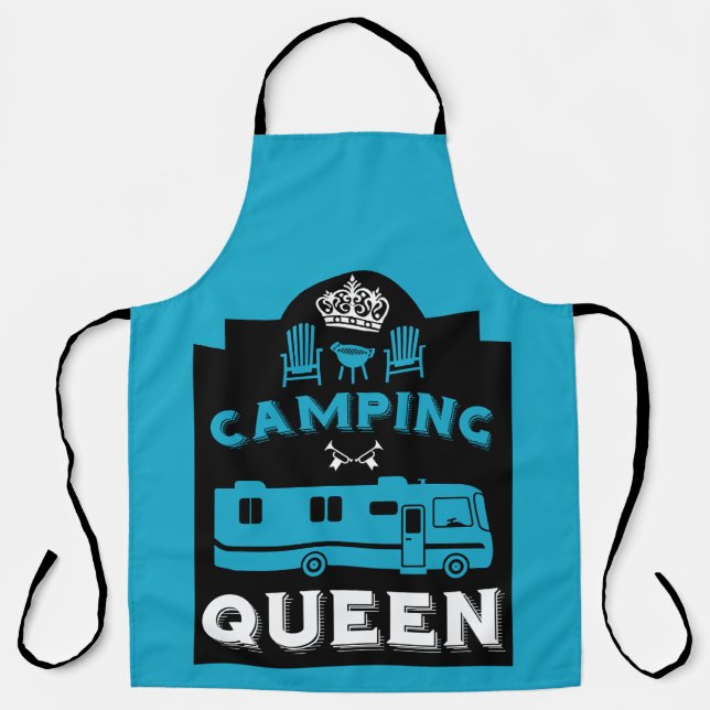 RV Camping Queen USA Apron (Front)
