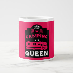 RV Camping Queen USA Large Coffee Mug