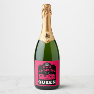 RV Camping Queen USA Sparkling Wine Label