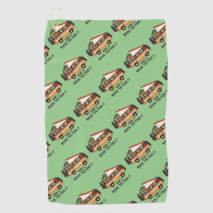 RV Camping Tent Trailer Home Is Where You Park It Golf Towel