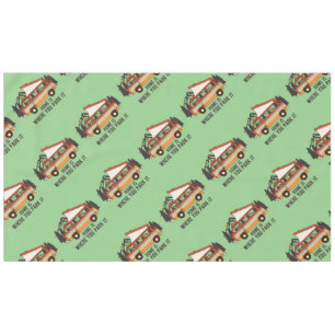 RV Camping Tent Trailer Home Is Where You Park It Tablecloth