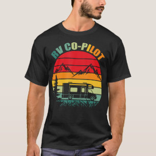 Rv Co-Pilot Retro Vintage Camper Funny Camping Hi T-Shirt
