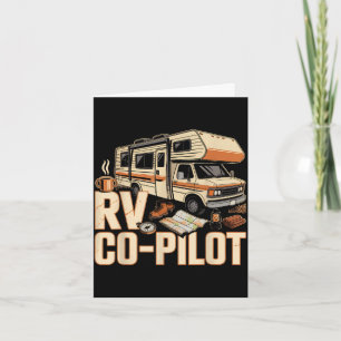 Rv co pilot rv camping camper sunset scenic card