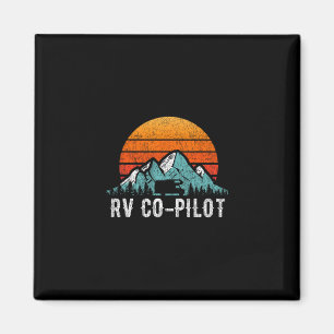 Rv Co-pilot Shirt Motorhome Travel Vacation Gift Magnet