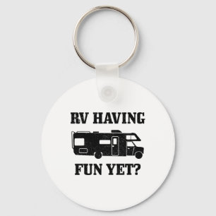 Rv Having Funy Yet Funny Road Trip Camping Camper Key Ring