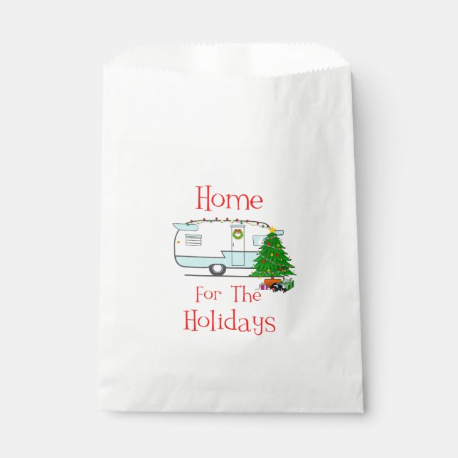 RV Home For The Holidays Favour Bag (Front)
