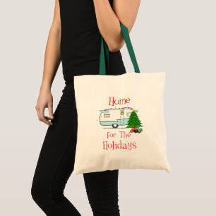 RV Home For The Holidays Tote Bag