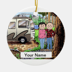 RV Lovers Ceramic Ornament