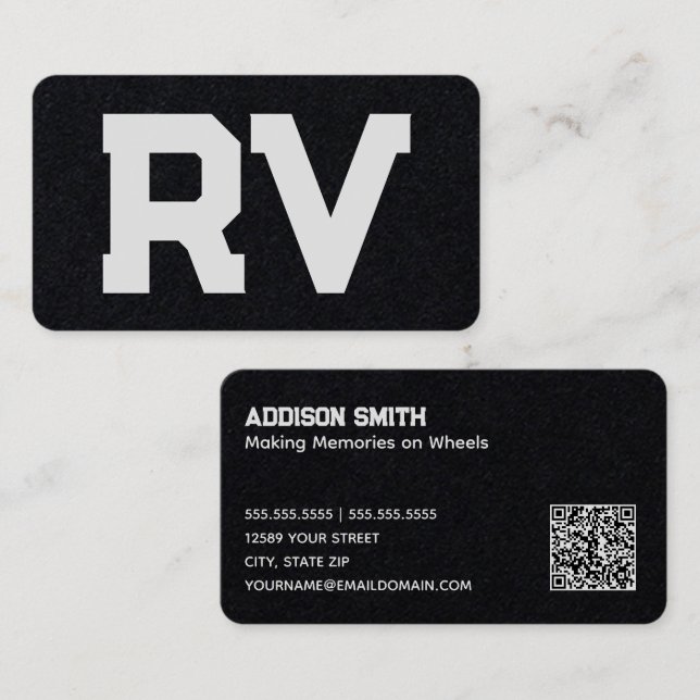 RV Motorhome Business Card (Front/Back)