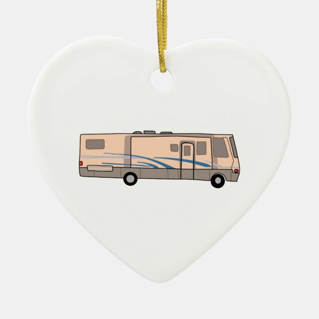RV MOTORHOME CERAMIC ORNAMENT (Front)