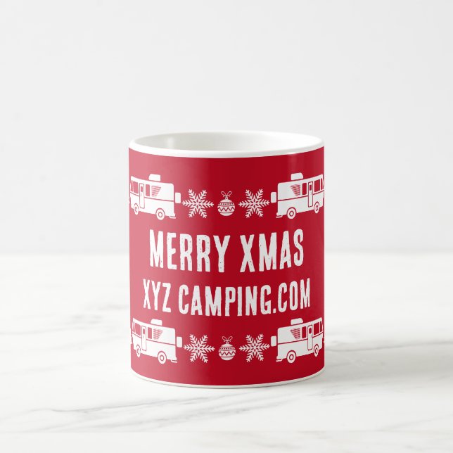 RV Motorhome Christmas Decor Coffee Mug (Center)