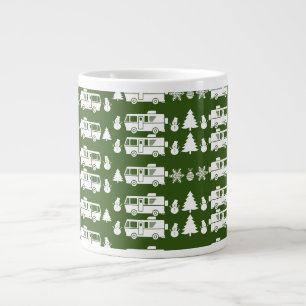 RV Motorhome Christmas Decor Large Coffee Mug