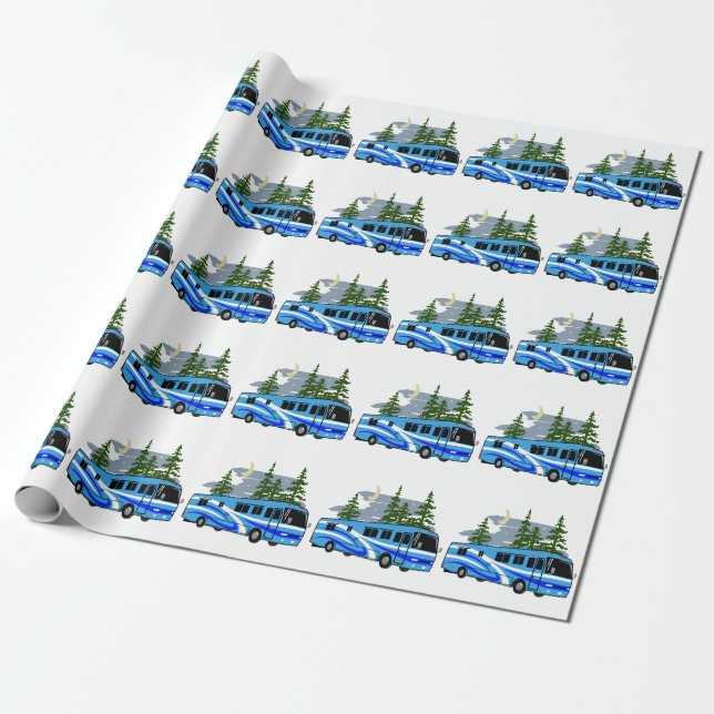 RV Motorhome Wrapping Paper (Unrolled)